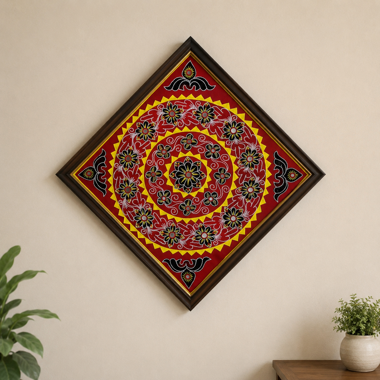 Pipili Applique Floral Wall Hanging | Traditional Odisha Craft