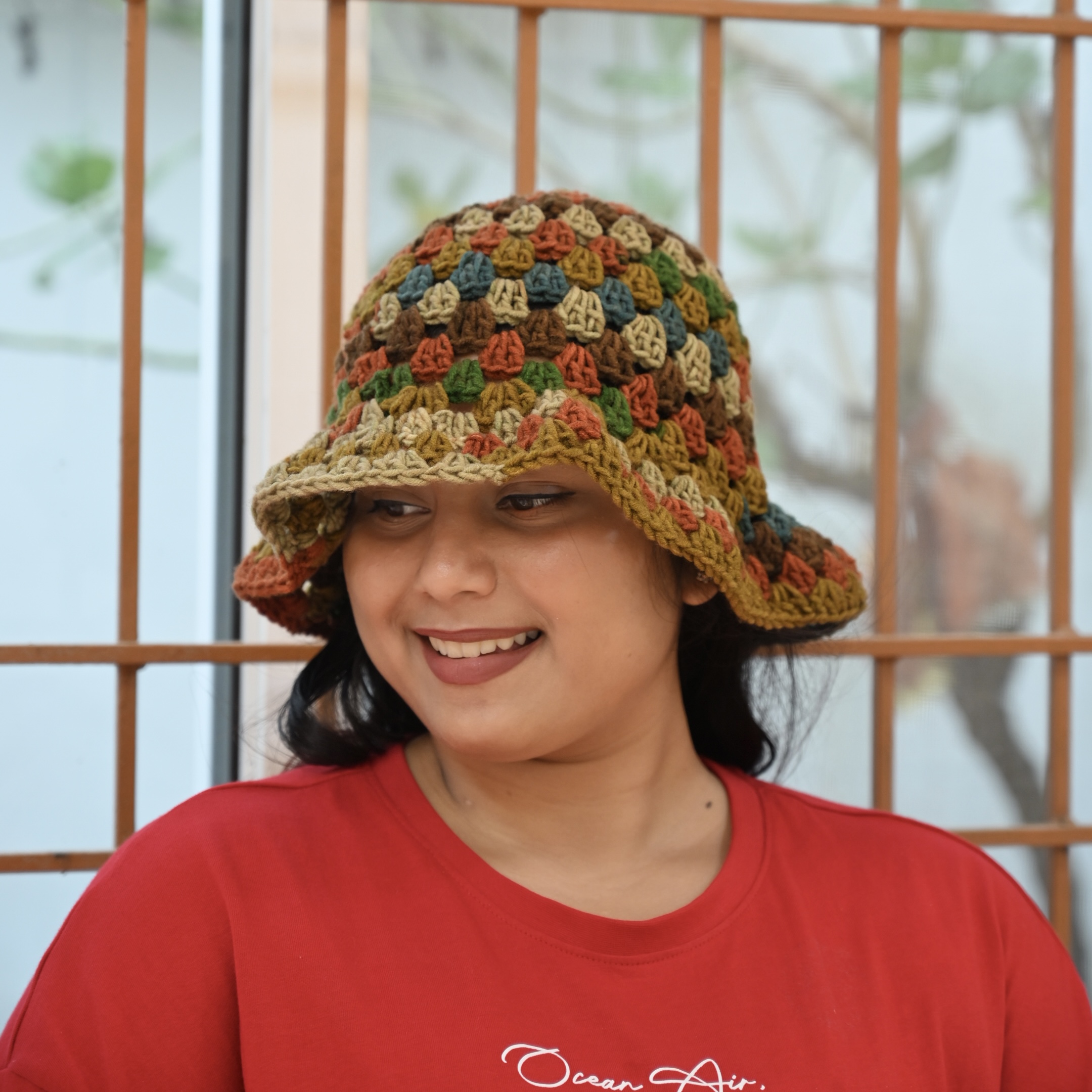 Crochet Rustic Forest Bucket Hat