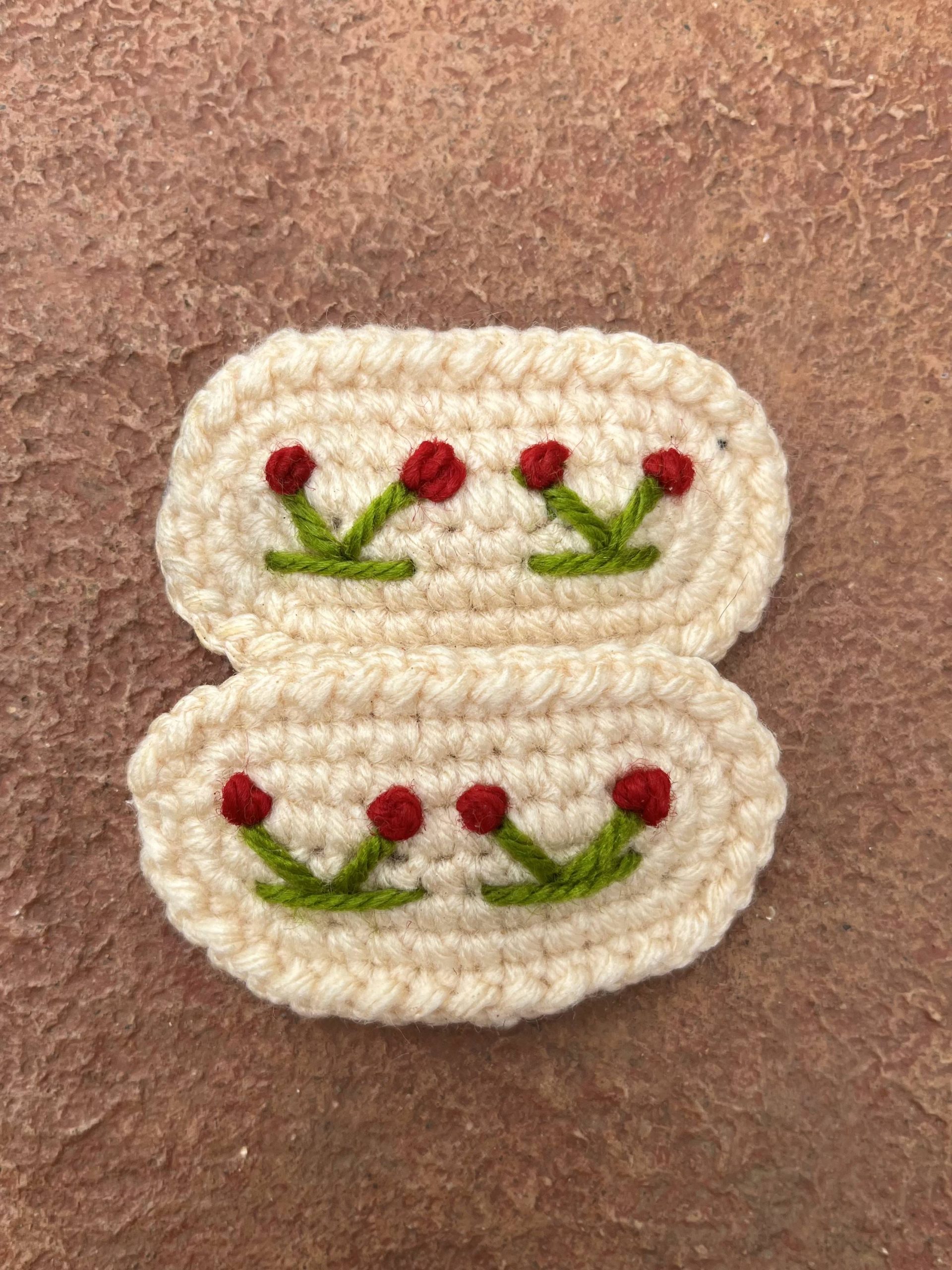 Crochet Embroidery Hairclips