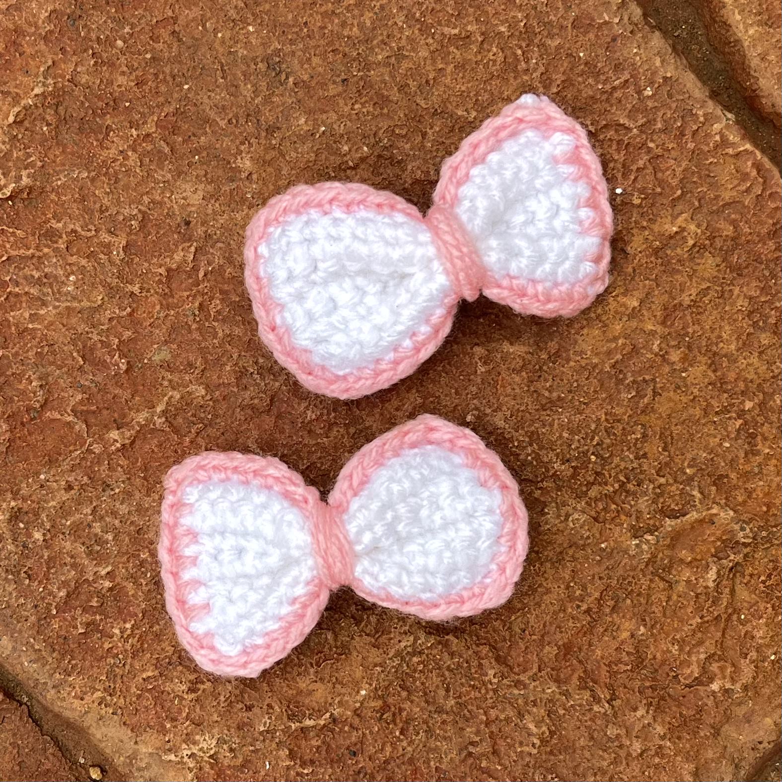 Crochet Bow Hairclips