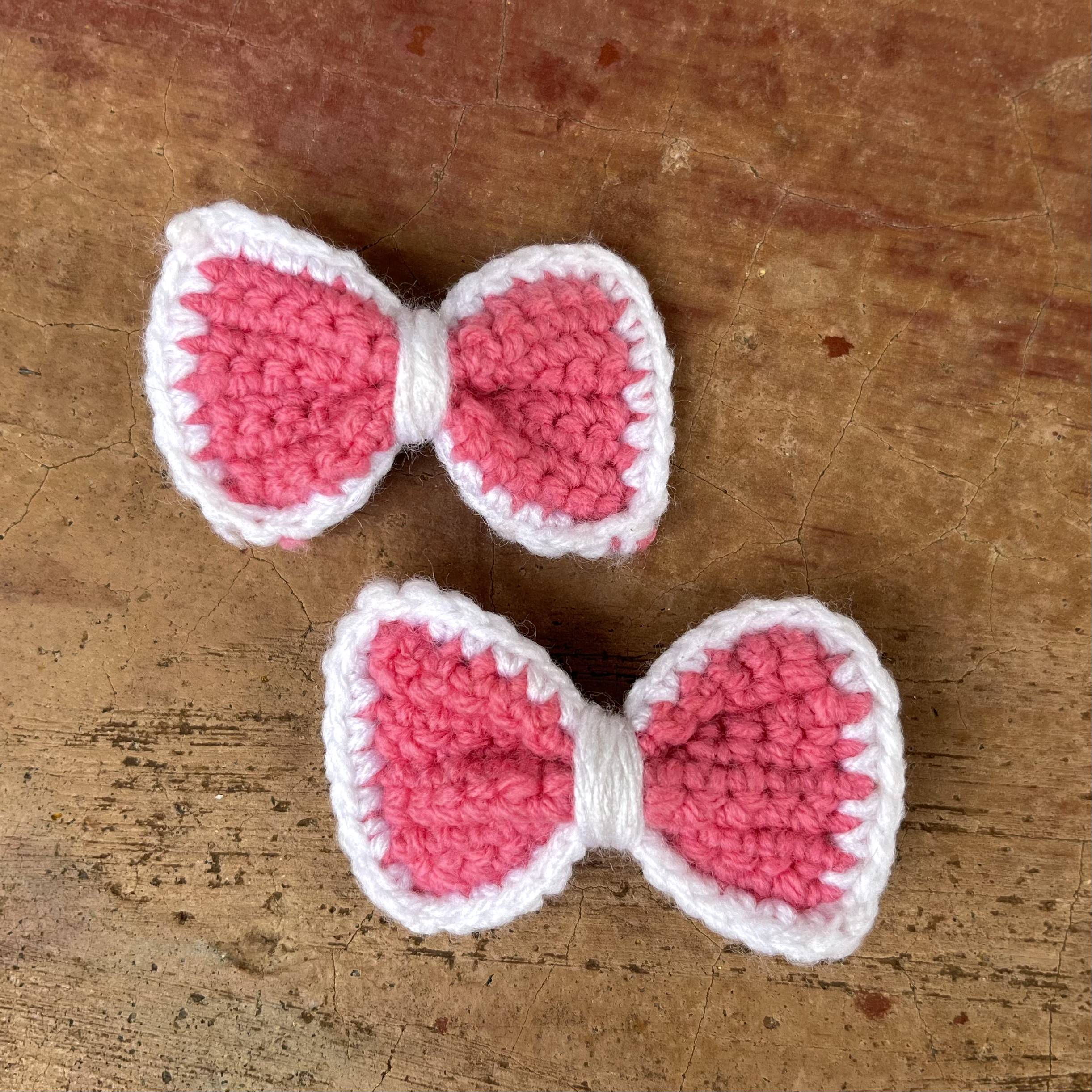 Crochet Bow Hairclips