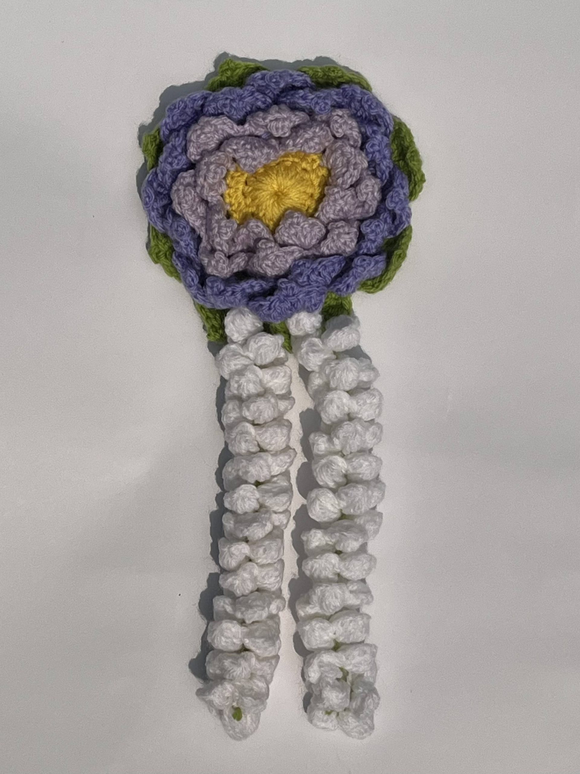 Crochet Purple Lotus Gajra