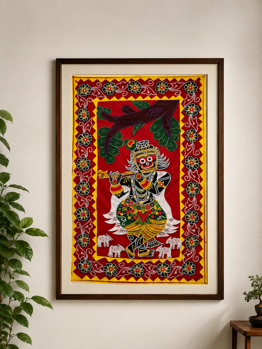 Handmade Odisha Traditional Pipili Applique Wall Décor – Shree Jagannath