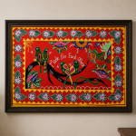 Pipili Applique Lovebirds Wall Hanging | Traditional Odisha Craft